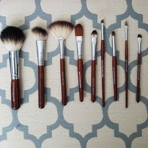 Italian Badger 9-Pieces Make Up Brush Set
